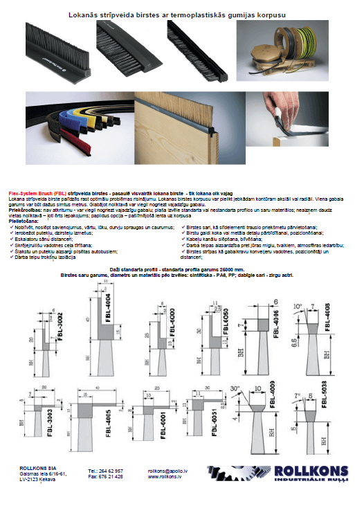 Flex-System flexible striped brushes catalog